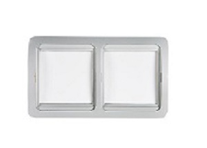 Рамка горизонтальная ASD Classico 2-м. белый фото Рамка горизонтальная ASD Classico 2-м. белый картинка